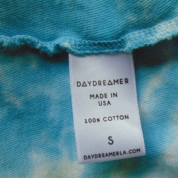 Free People Daydreamer Rainbow Tie Dye Cotton Cropped Long Sleeve Tee Top Sm - Picture 11 of 12